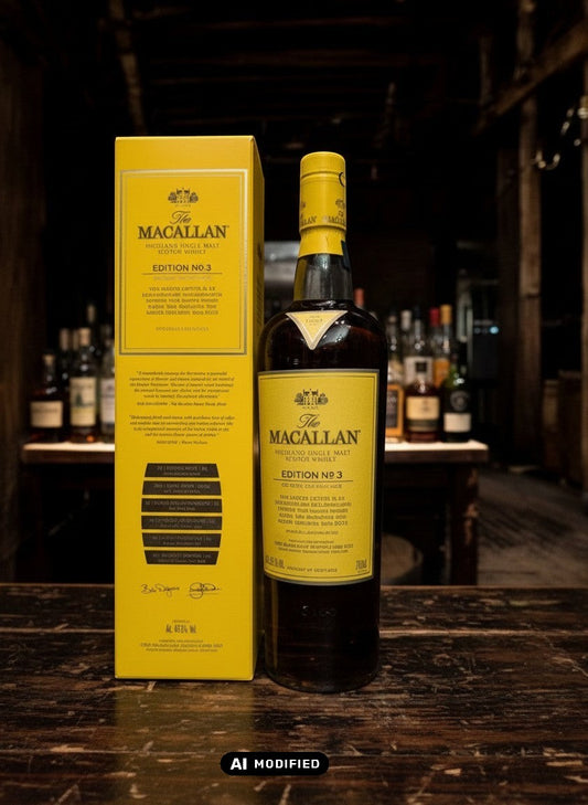 The Macallan Edition No. 3 Single Malt Scotch Whisky 0,7L in gelber Geschenkverpackung
