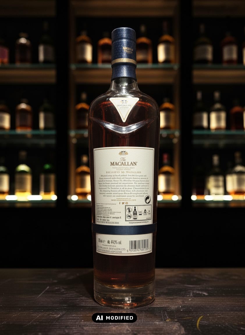 Whiskyquartier Macallan Enigma Quest Collection 0,7L, ein reichhaltiger Single Malt mit Sherry-Eichenfassreifung.