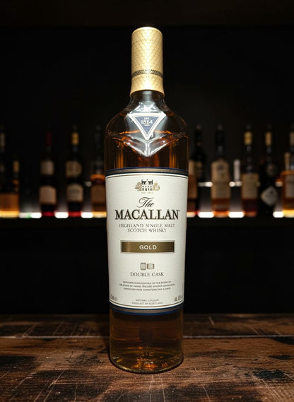 Whiskyquartier: Macallan Gold Double Cask Single Malt Scotch Whisky 0,7L in goldener Farbe