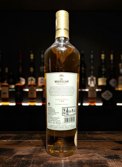 Whiskyquartier: Macallan Gold Double Cask Single Malt Scotch Whisky 0,7L in goldener Flasche mit Etikett