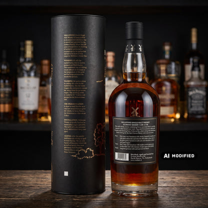 Whiskyquartier Millstone 10 Jahre Special #33 Single Malt Whisky in bernsteinfarbener Flasche mit schwarzer Tube