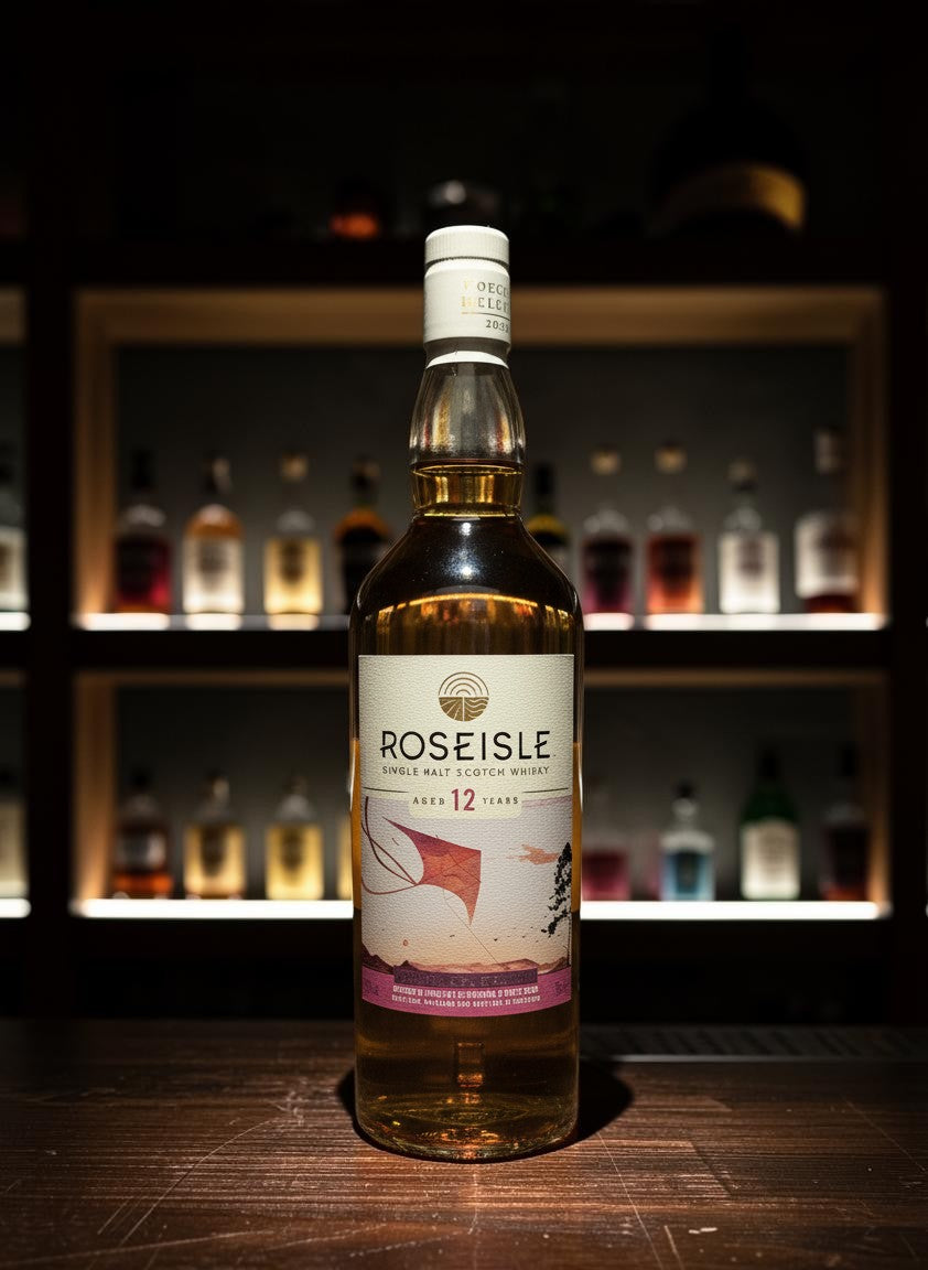 Whiskyquartier Roseisle 12 Jahre Single Malt Scotch Whisky, The Origami Kite Edition, 0.7L, bernsteinfarben, in Eichenfässern gereift.