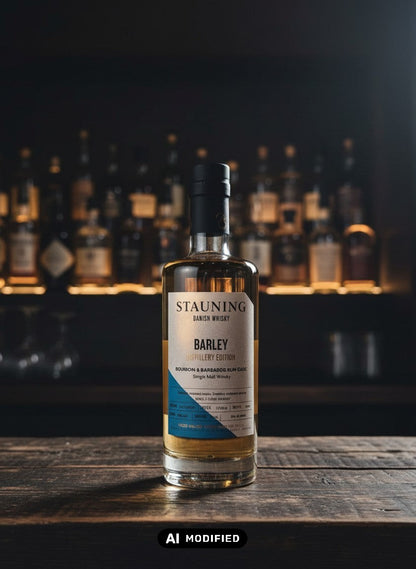 Whisky Quartier Stauning Barley Distillery Edition Single Malt Whisky in Bourbon & Barbados Rum Cask, 0.35L, 52% Vol.