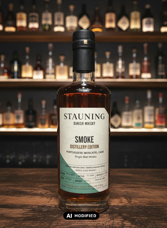 Whisky Quartier: Stauning Smoke Distillery Edition Single Malt Whisky in Moscatel Cask, 0.35L, 55% Vol.