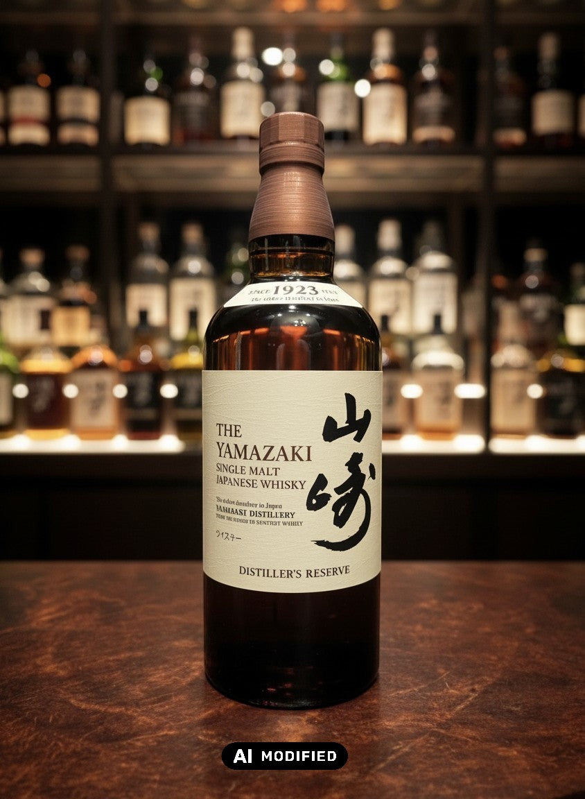Whiskyquartier: Suntory Yamazaki Distiller's Reserve Single Malt Japanese Whisky in 0.7L Flasche, mit Noten von roten Beeren, Vanille und Eiche.